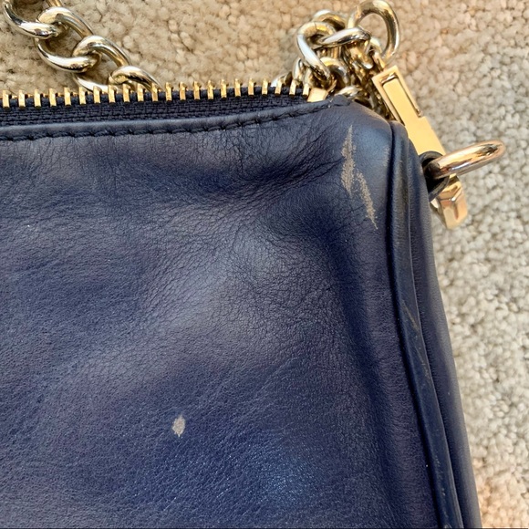 Rebecca Minkoff 3 Zip Navy Leather Crossbody - Picture 11 of 13